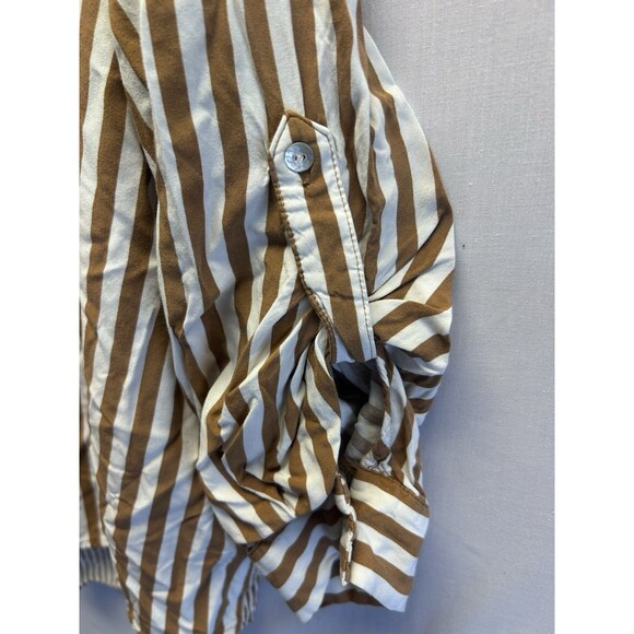 JANE AND DELANCEY Womens Button Back Tunic Blouse Shirt Top Plus Size 3X Brown - Picture 5 of 8